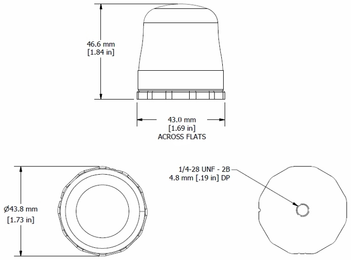 G-Link-200-R 傳感器尺寸圖